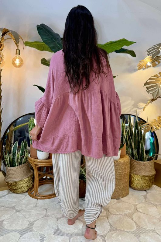 Made in Italy Santos Artist Smock Indian Pink /15 =